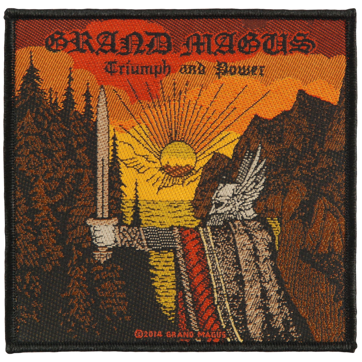 Grand Magus Triumph And Power Woven Patch