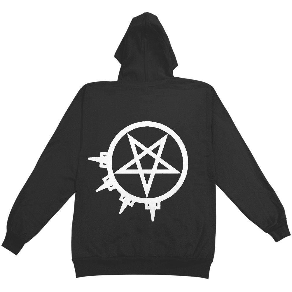 Logo & Symbol Zippered Hooded Sweatshirt