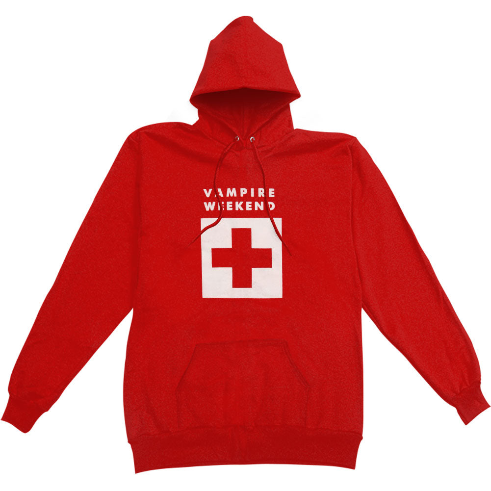 Red Ski Patrol Hoodie Hooded Sweatshirt