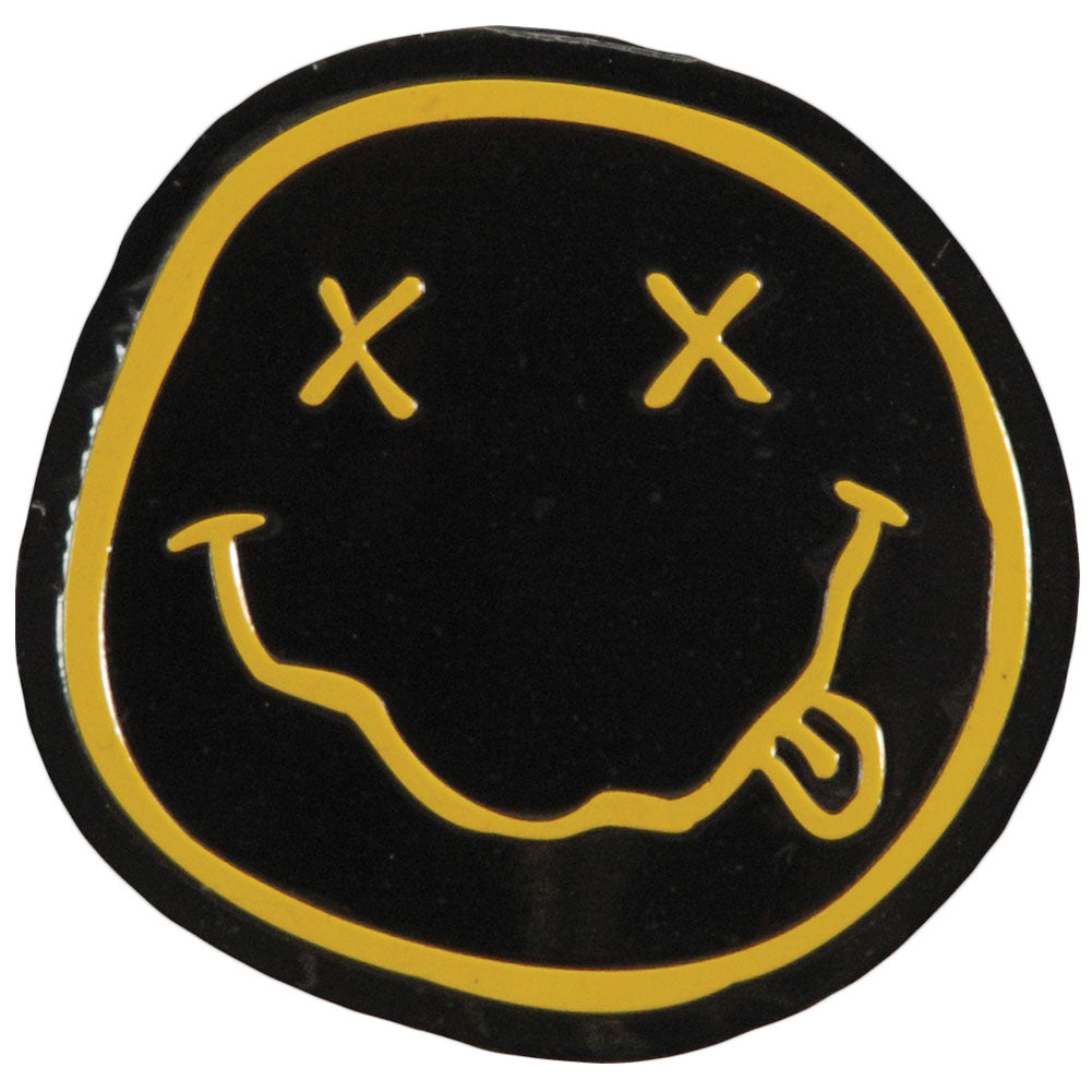Nirvana Smiley On Gold Sticker