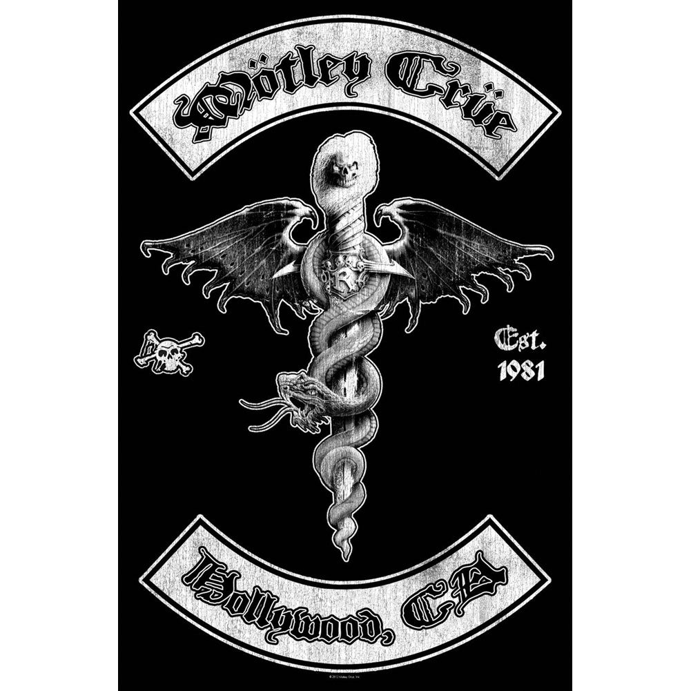 Motley Crue Hollywood Poster Flag