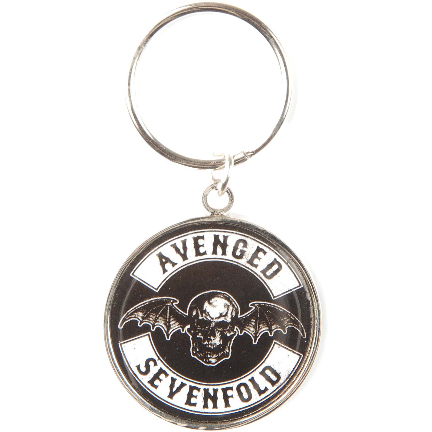 Death Bat Crest Metal Key Chain