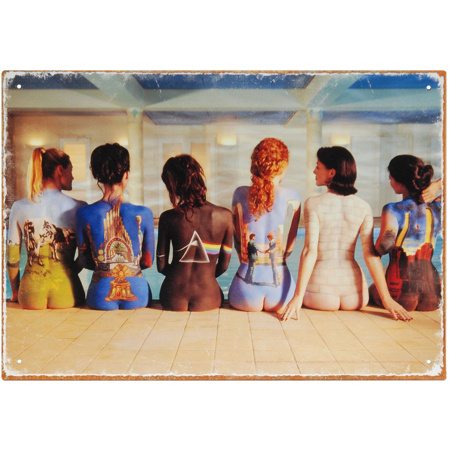 Pink Floyd Back Art Tin Concert Sign