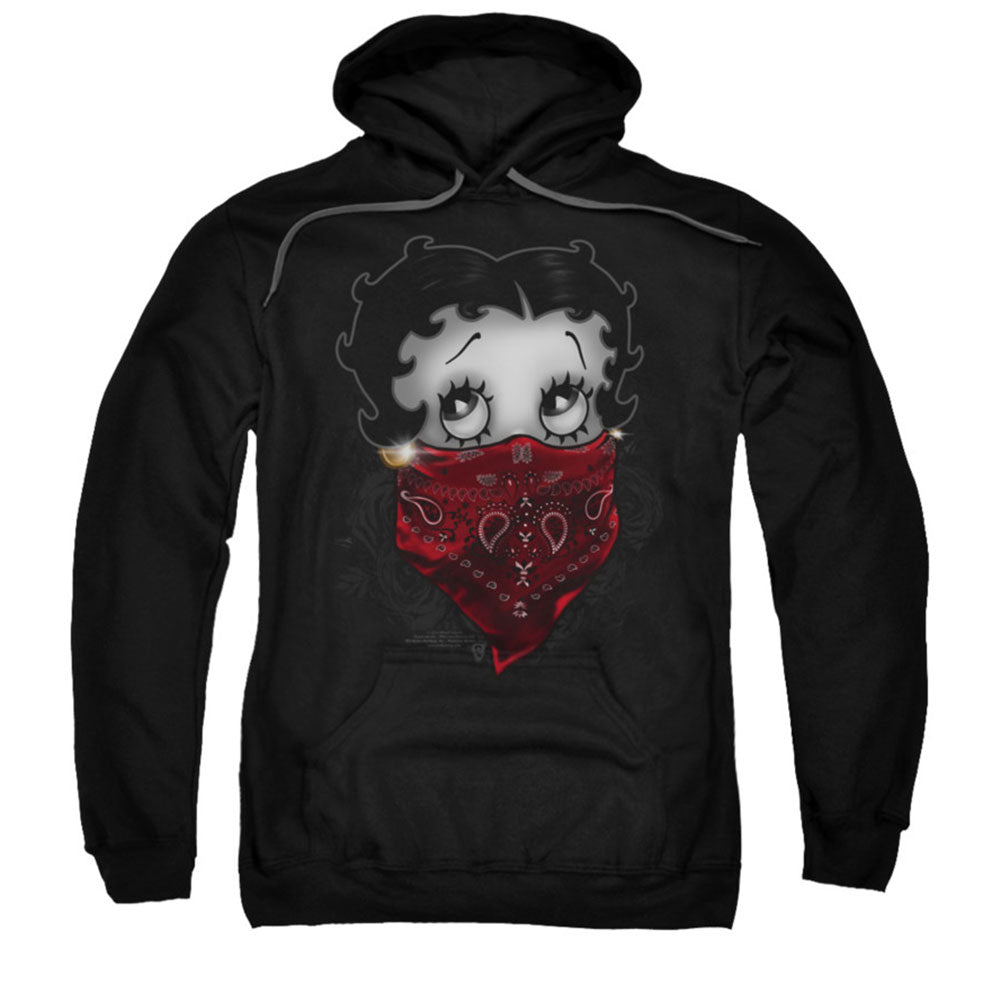 Betty Boop Bandana & Roses Hooded Sweatshirt