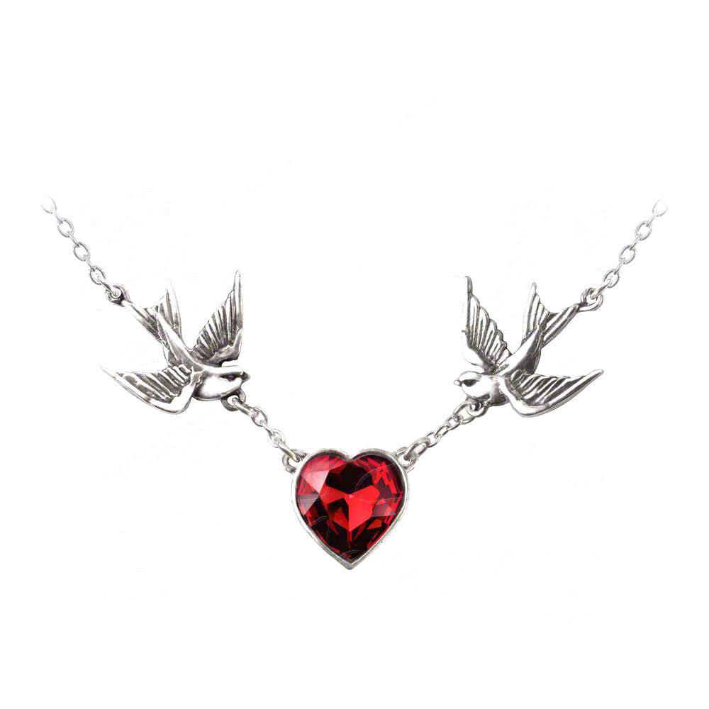 Alchemy Of England Swallow Heart Necklace