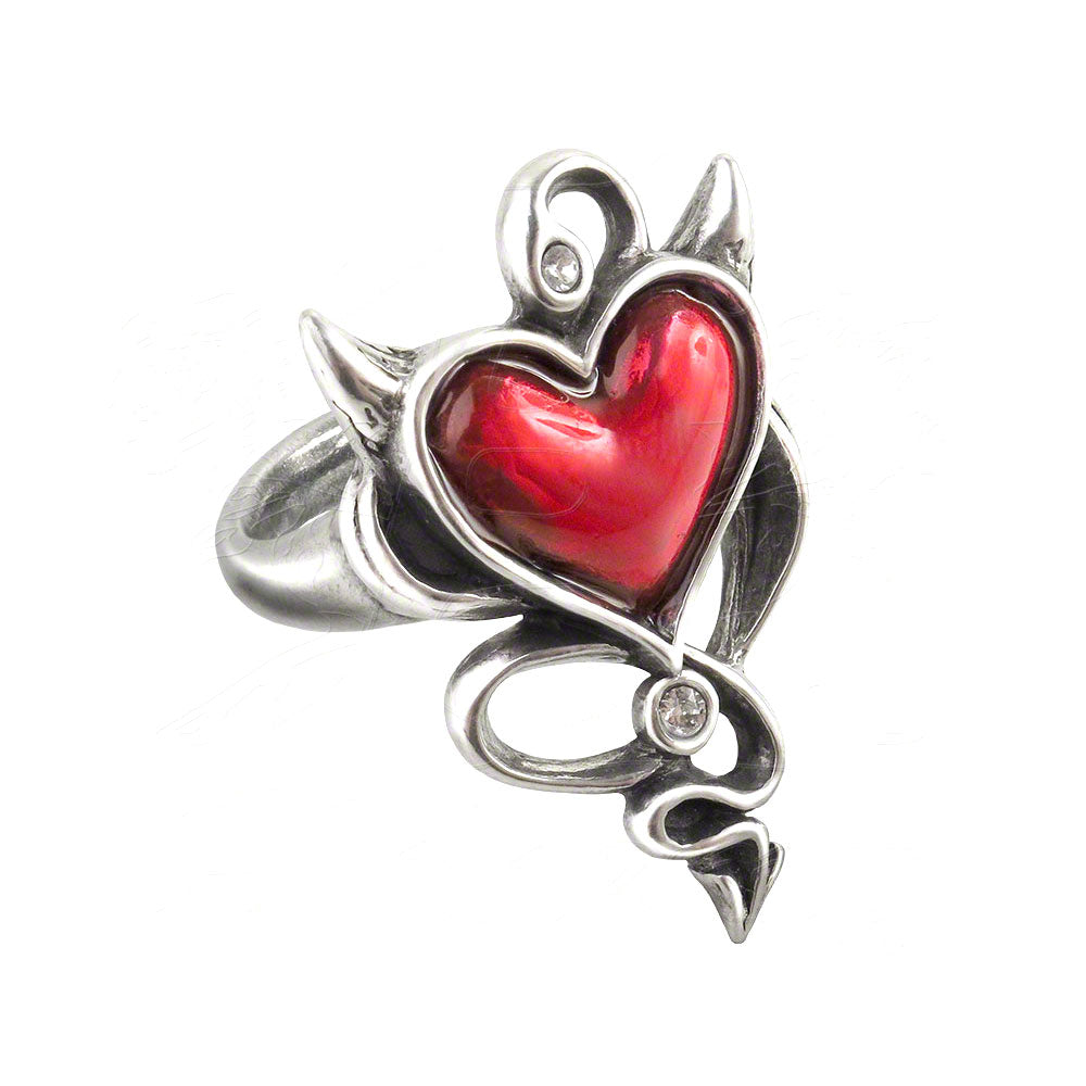 Alchemy Of England Devil Heart Ring Ring