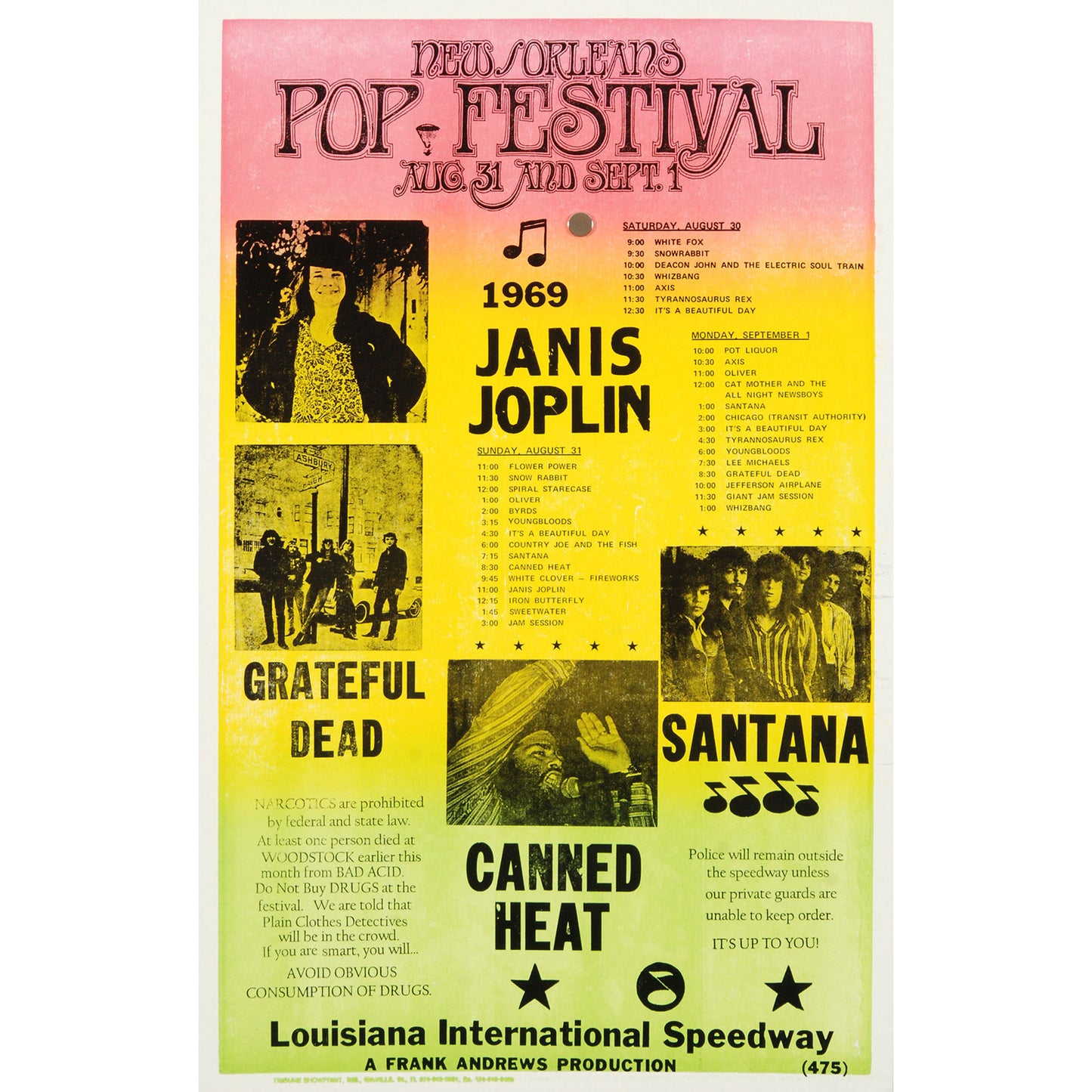 Janis Joplin Pop Festival Billboard