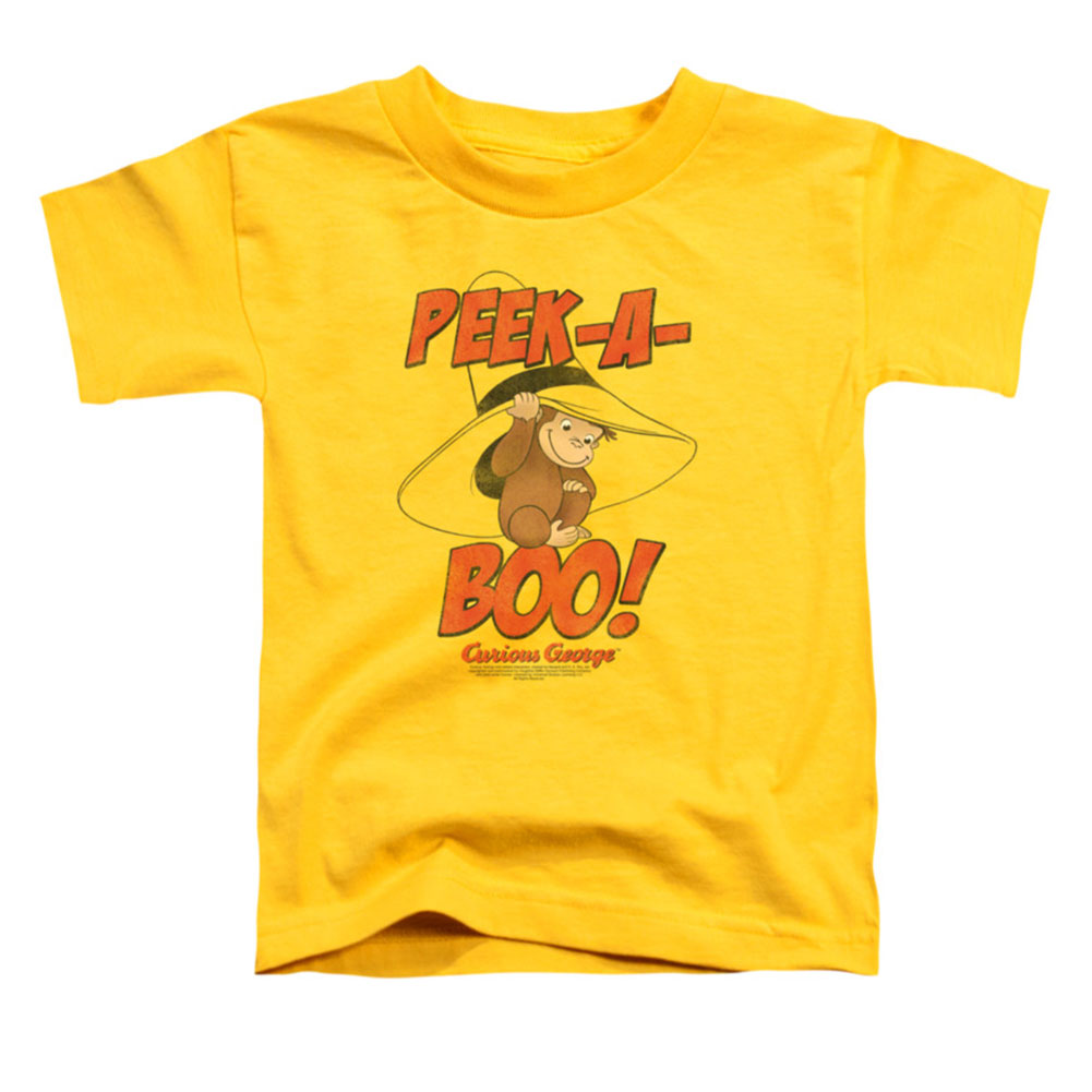 Curious George Peek A Boo Childrens T-shirt