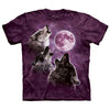 Three Wolf Moon In Purple T-shirt