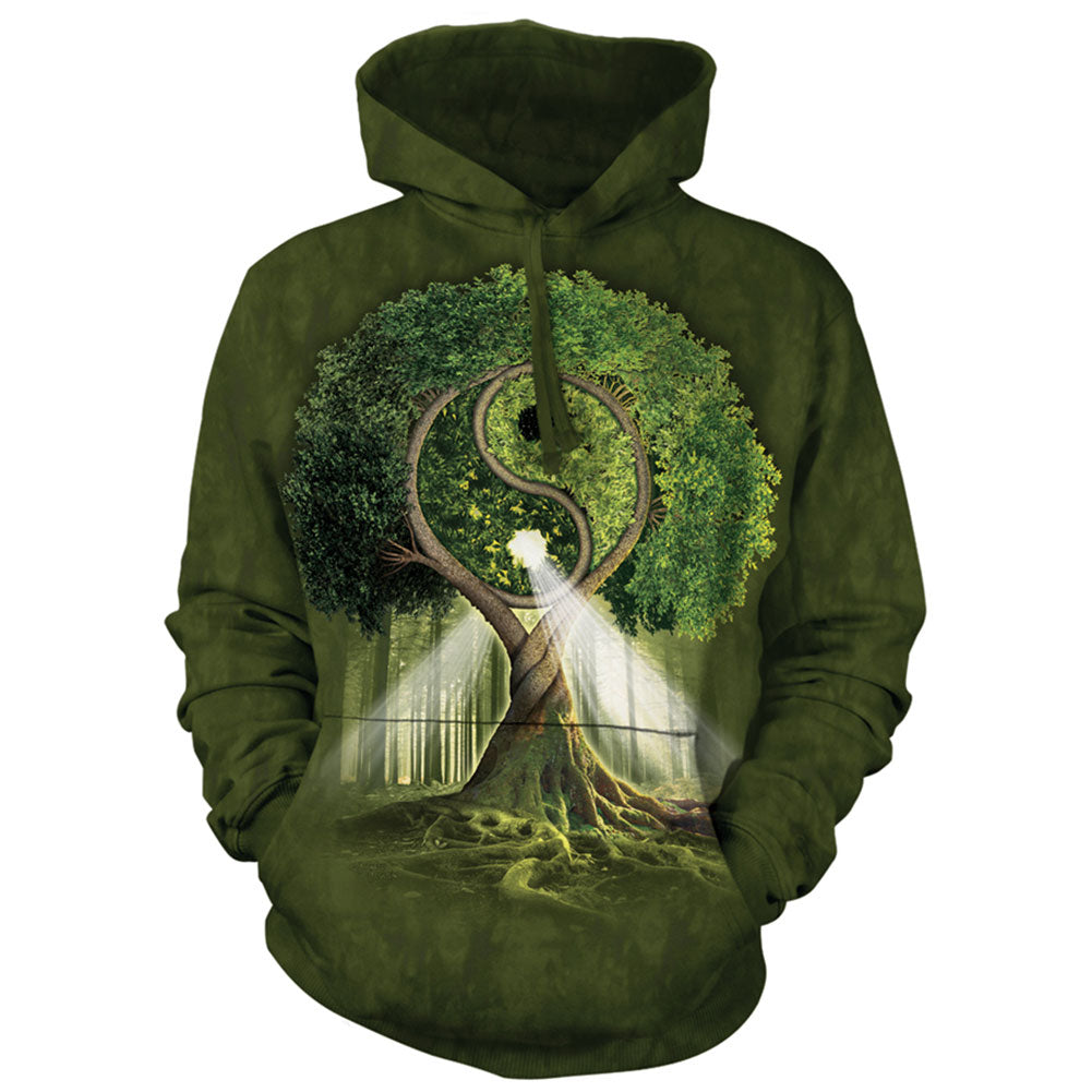 The Mountain Ying Yang Tree Hooded Sweatshirt