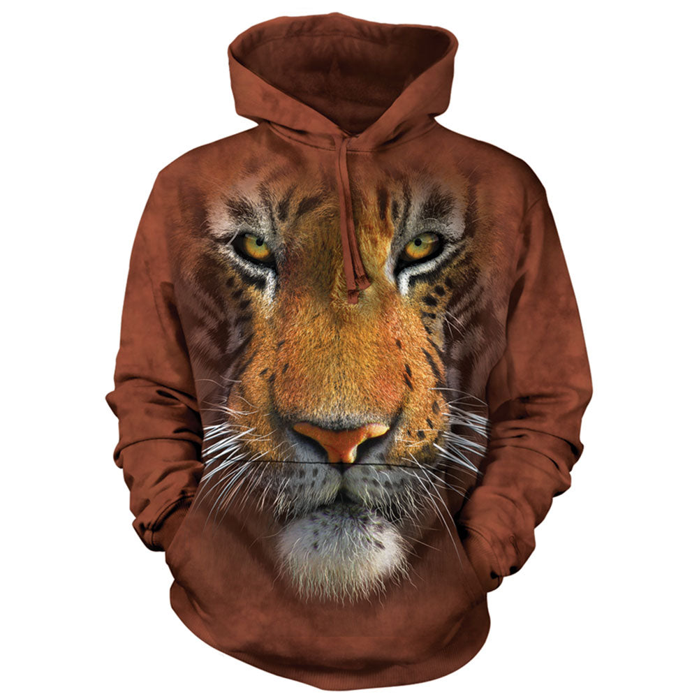 The Mountain Tiger Face Hooded Sweatshirt