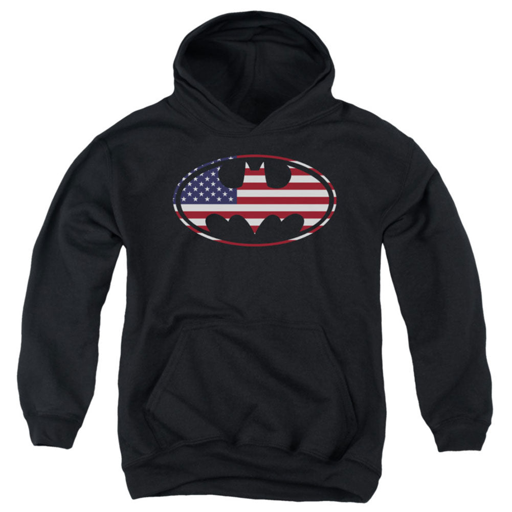 Batman American Flag Oval Hooded Sweatshirt