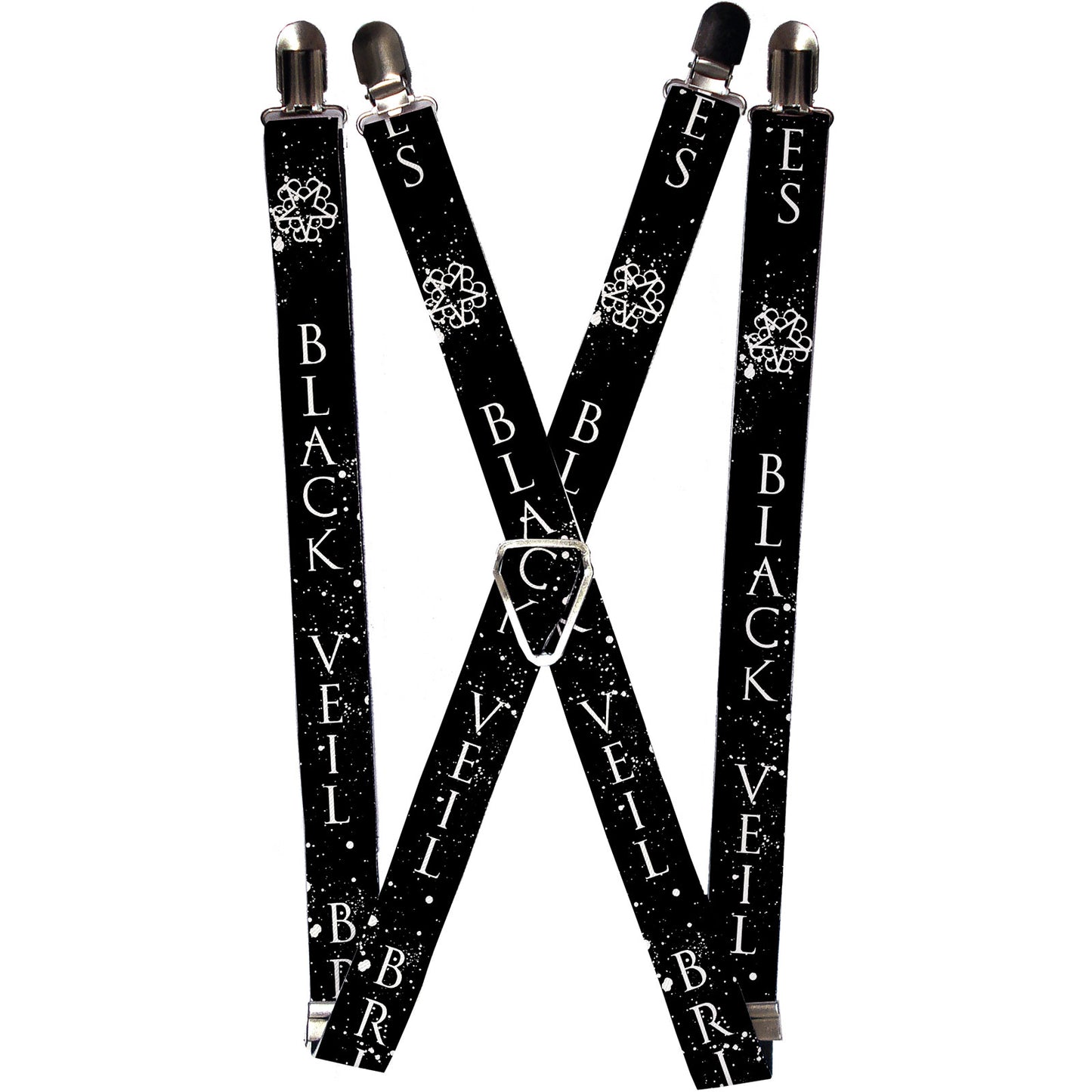Black Veil Brides Star Logo Suspenders