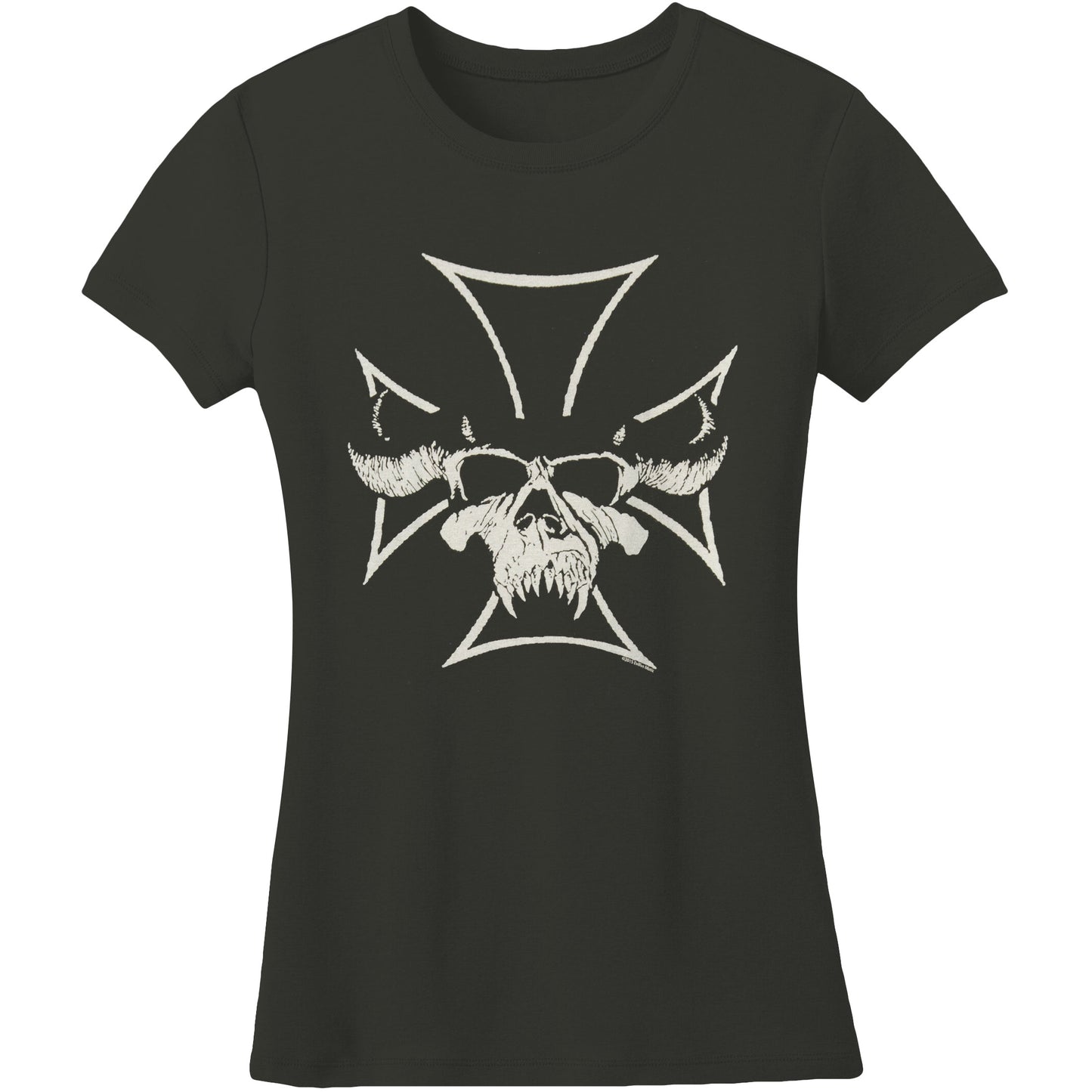 Cross With Skull Jr T Tissue Junior Top