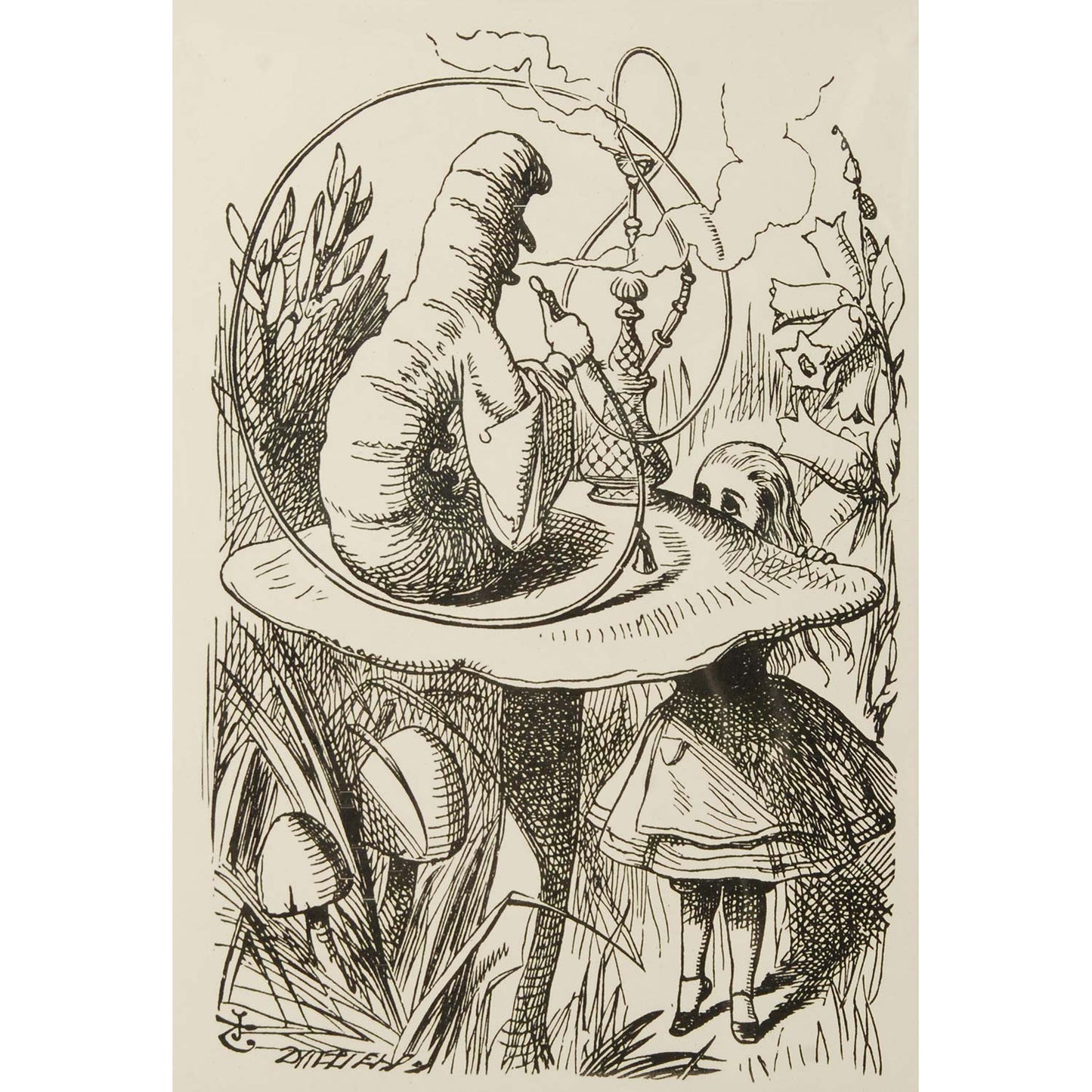 Alice In Wonderland Alice And Caterpillar Poster Print