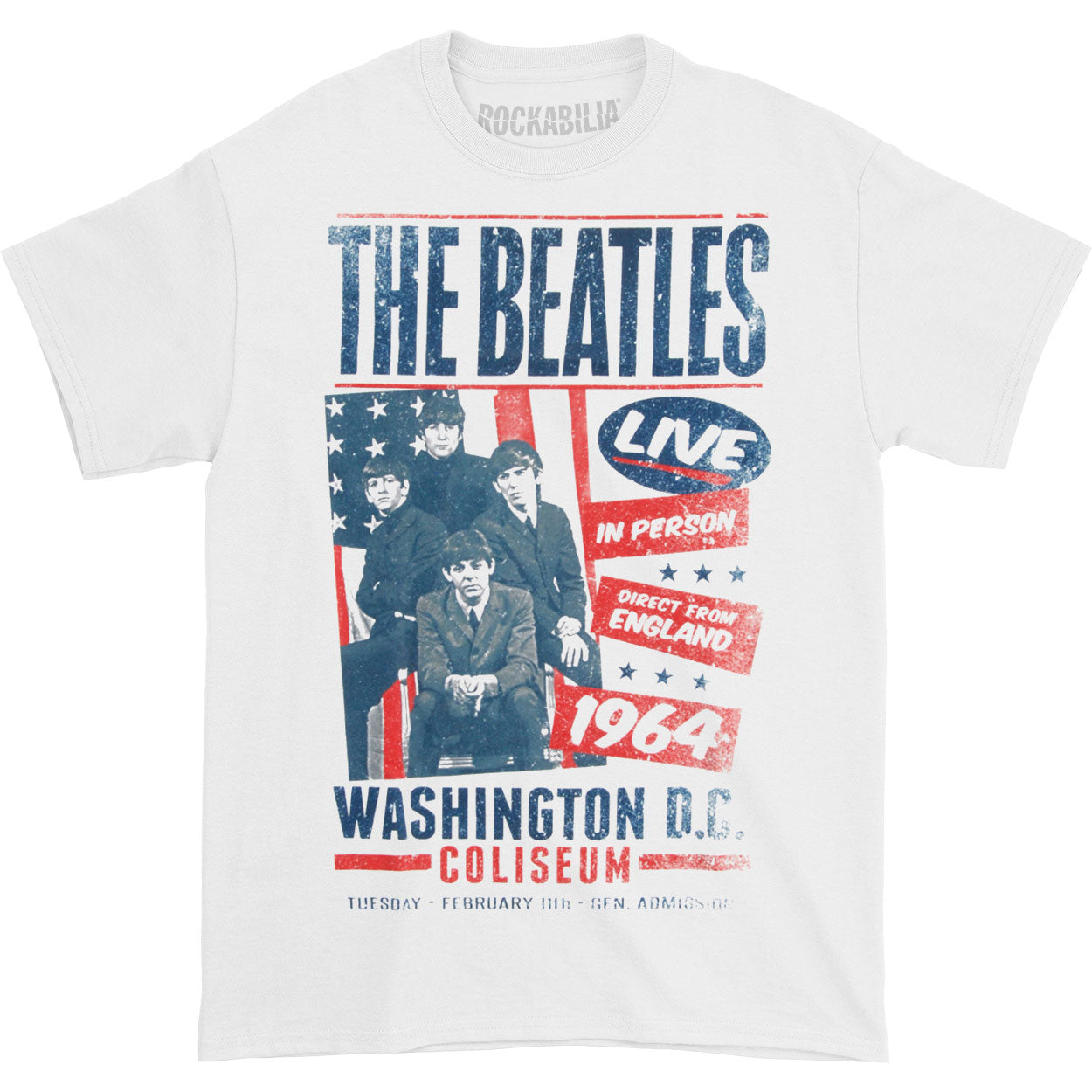 Beatles Coliseum Poster T-shirt