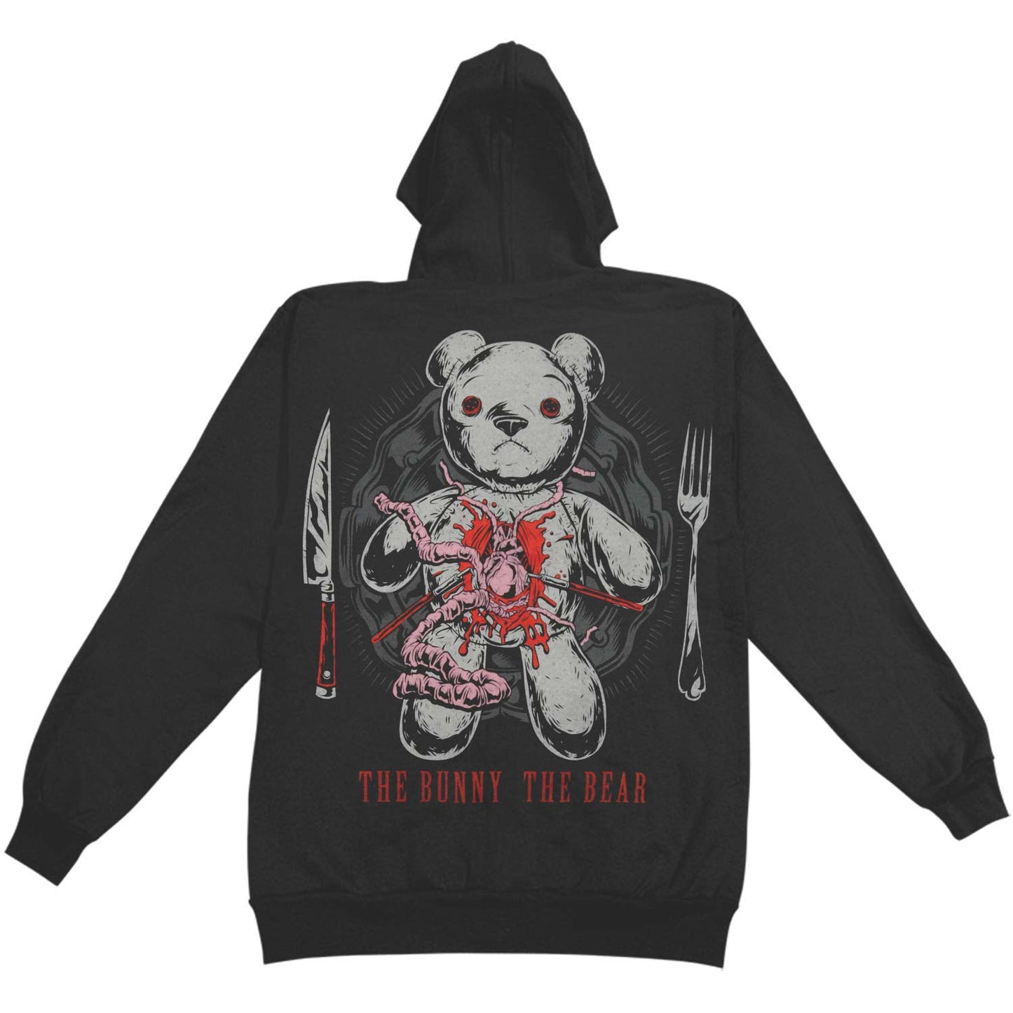 Bunny The Bear Eat Up Hooded Sweatshirt