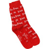 Love Me Do (Red) Socks