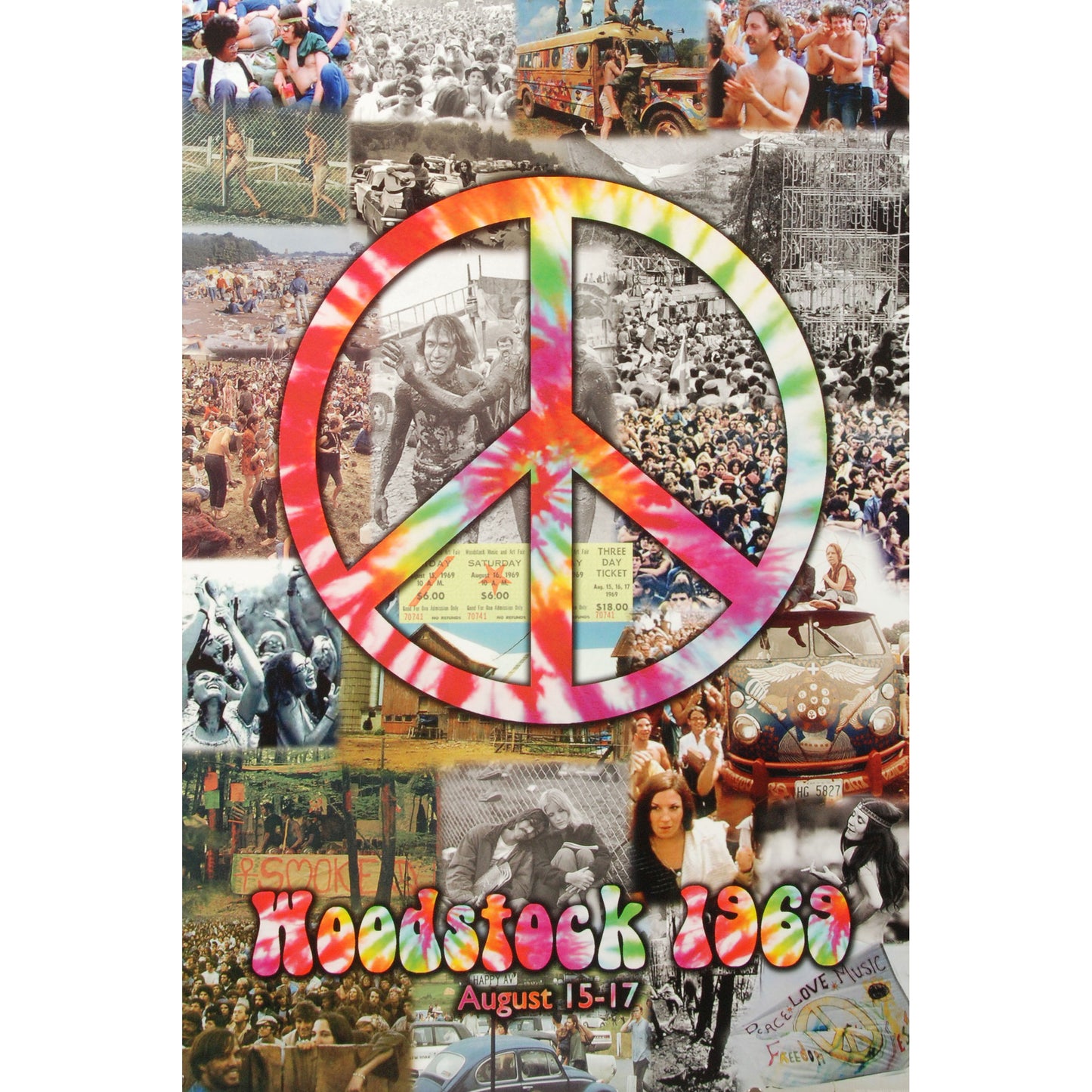 Woodstock Collage Domestic Poster