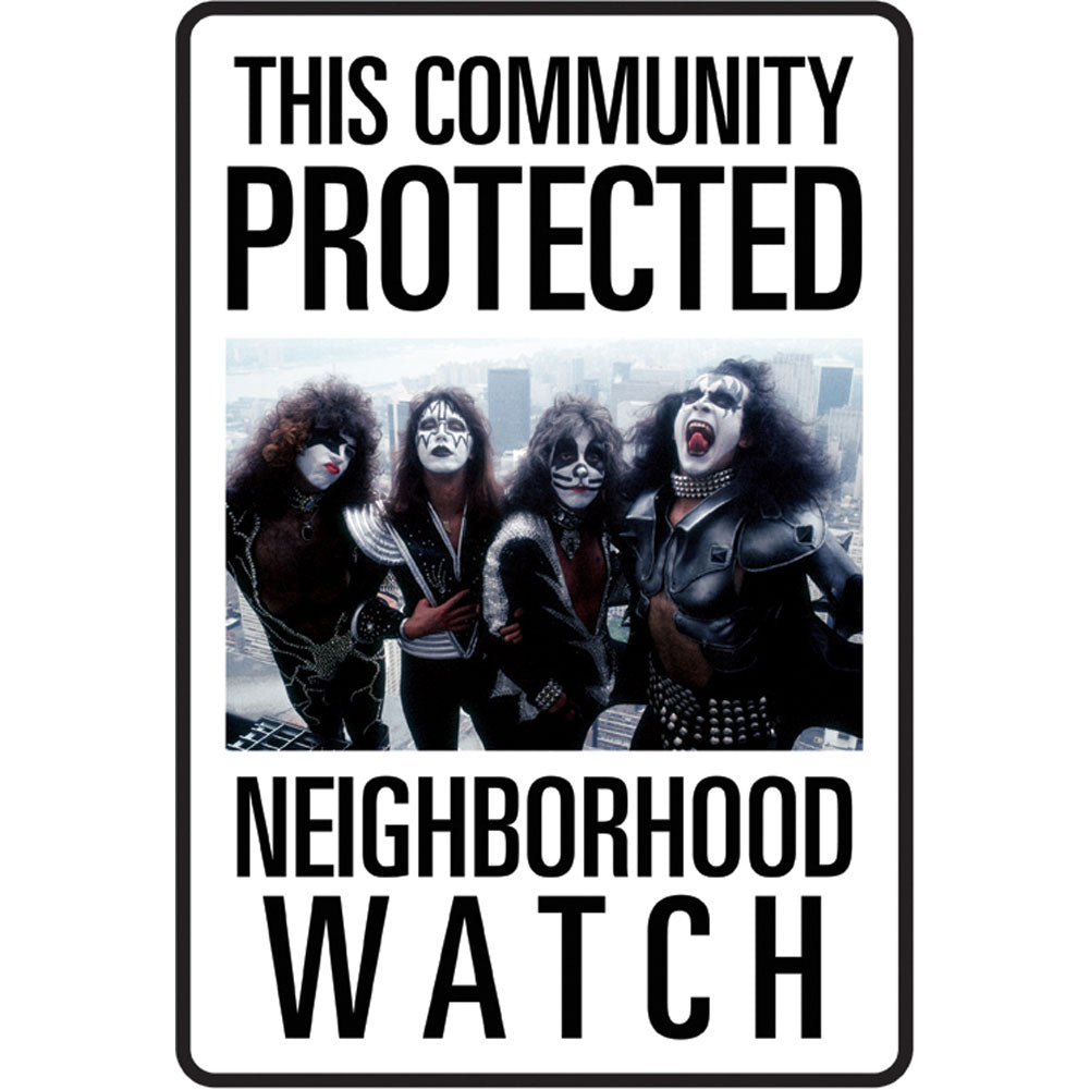 Protected By Kiss Tin Concert Sign