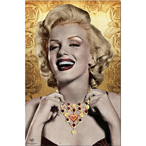 Marilyn Monroe Golden Domestic Poster