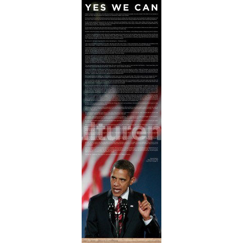 Obama Acceptance Speech Slim Print Poster