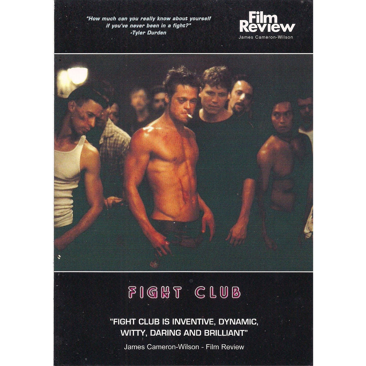 Fight Club Promo Card 1 Post Card