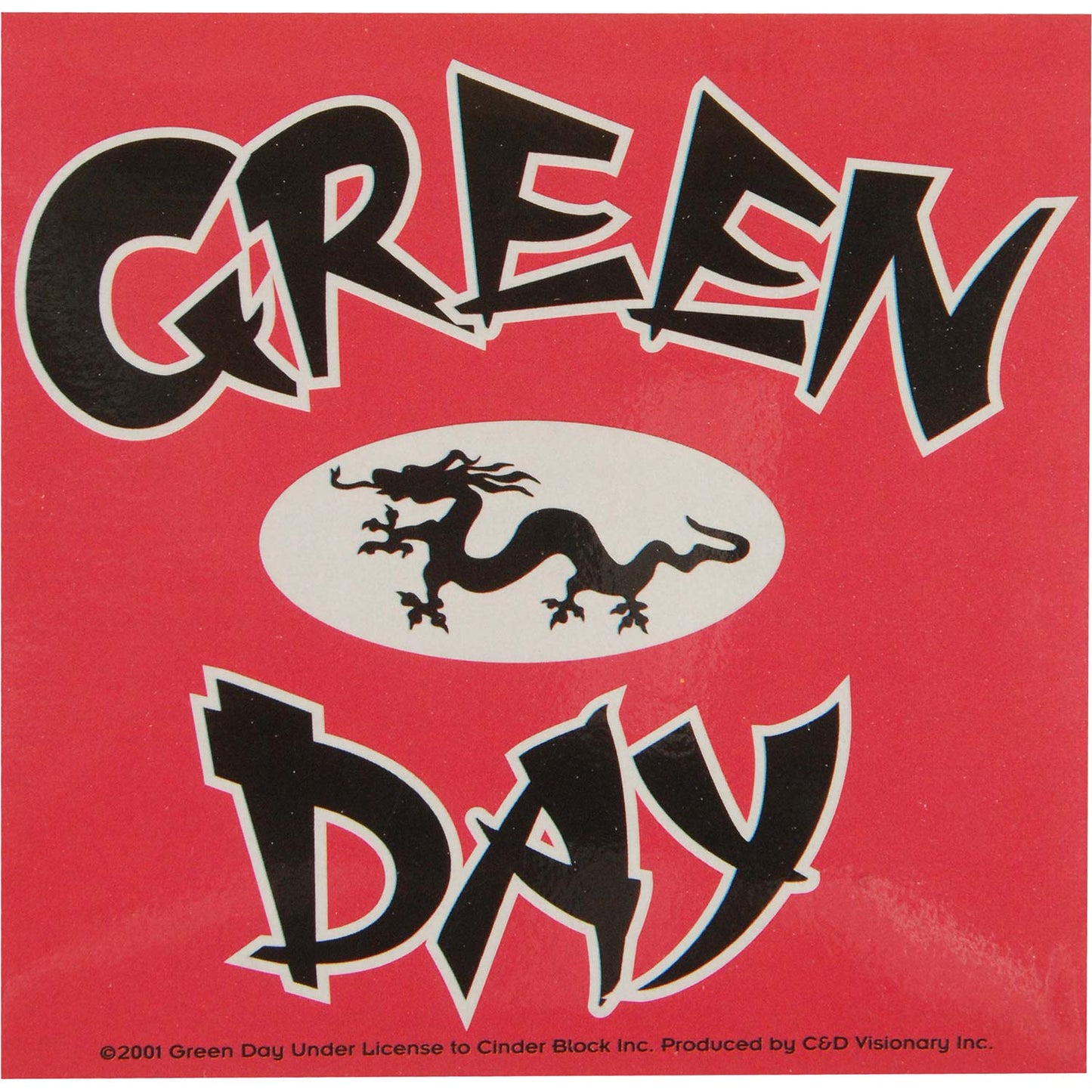 Green Day Dragon Sticker