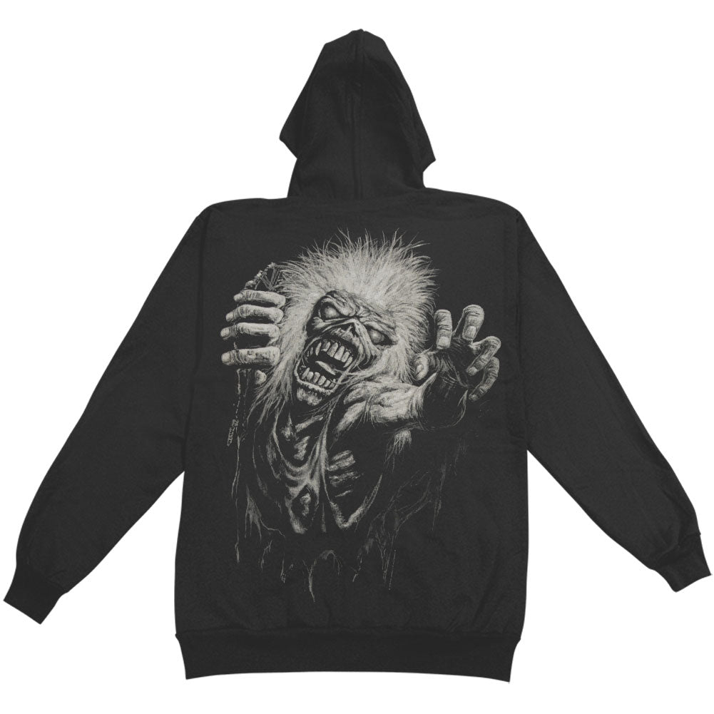 No Prayer (Back Print) Zippered Hooded Sweatshirt