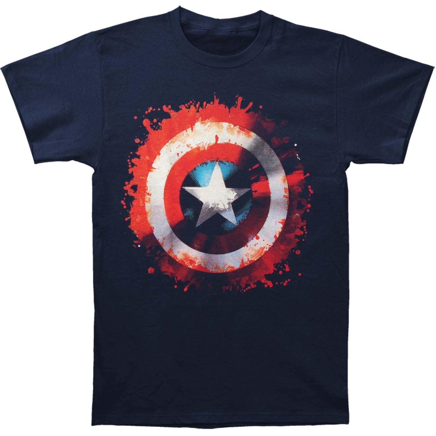 Captain America Splat Shield T-shirt