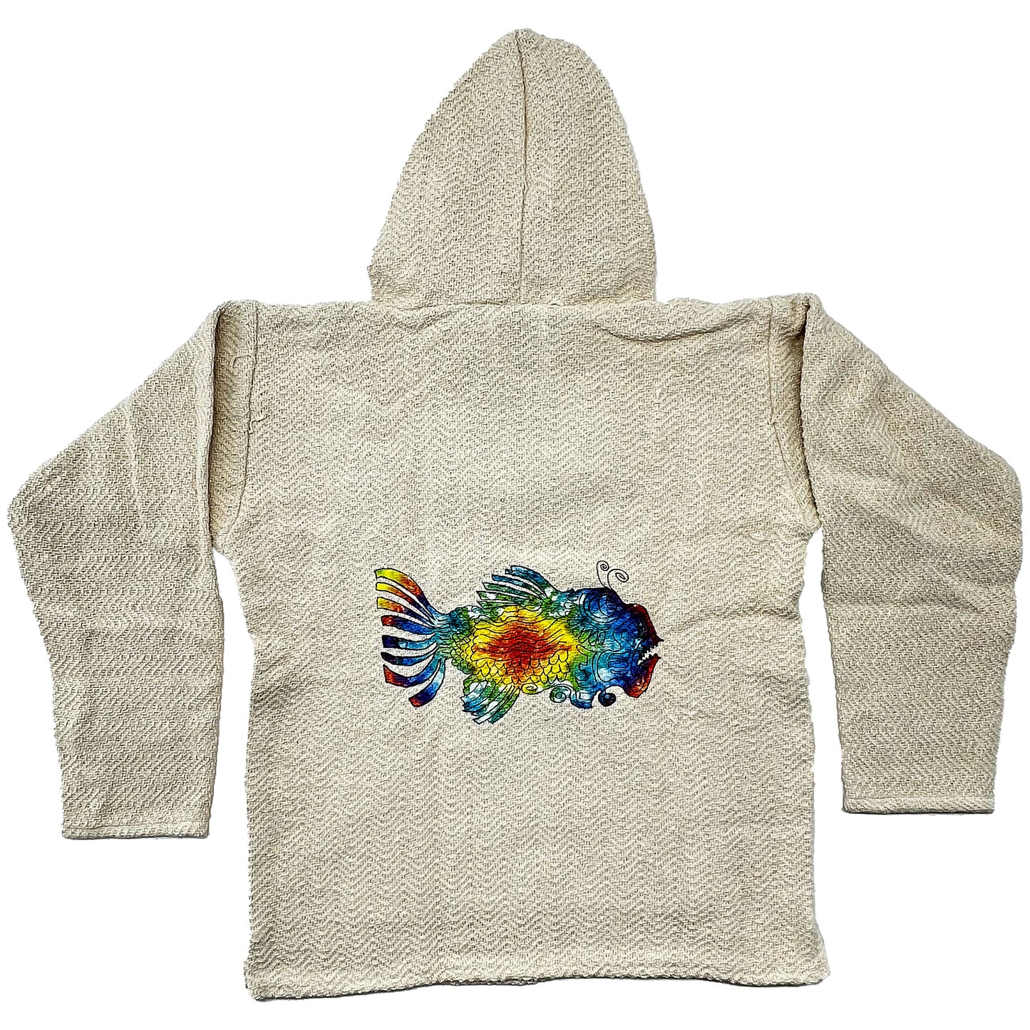 Jerry Garcia Tie Dye Fish Hooded Sweatshirt