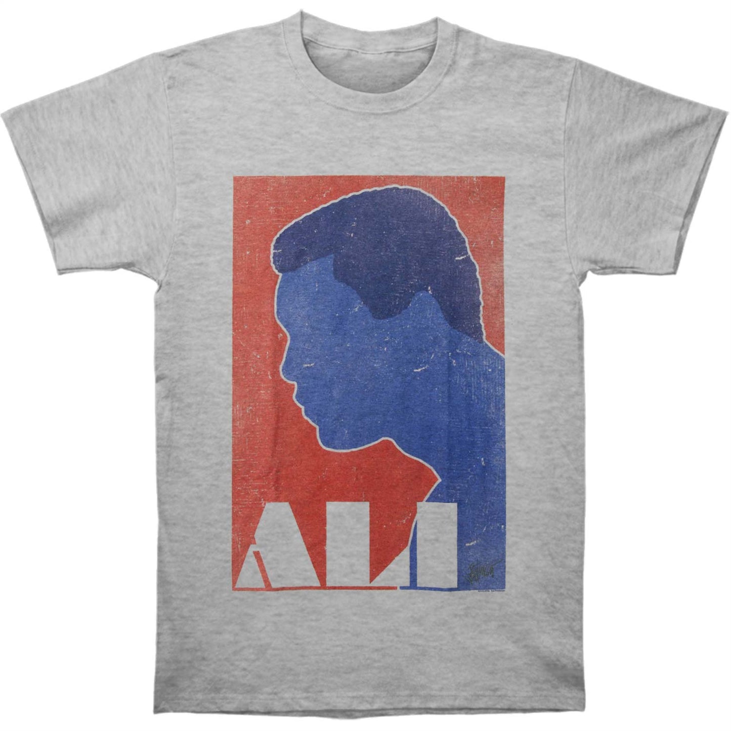 Muhammad Ali Orange And Blue T-shirt