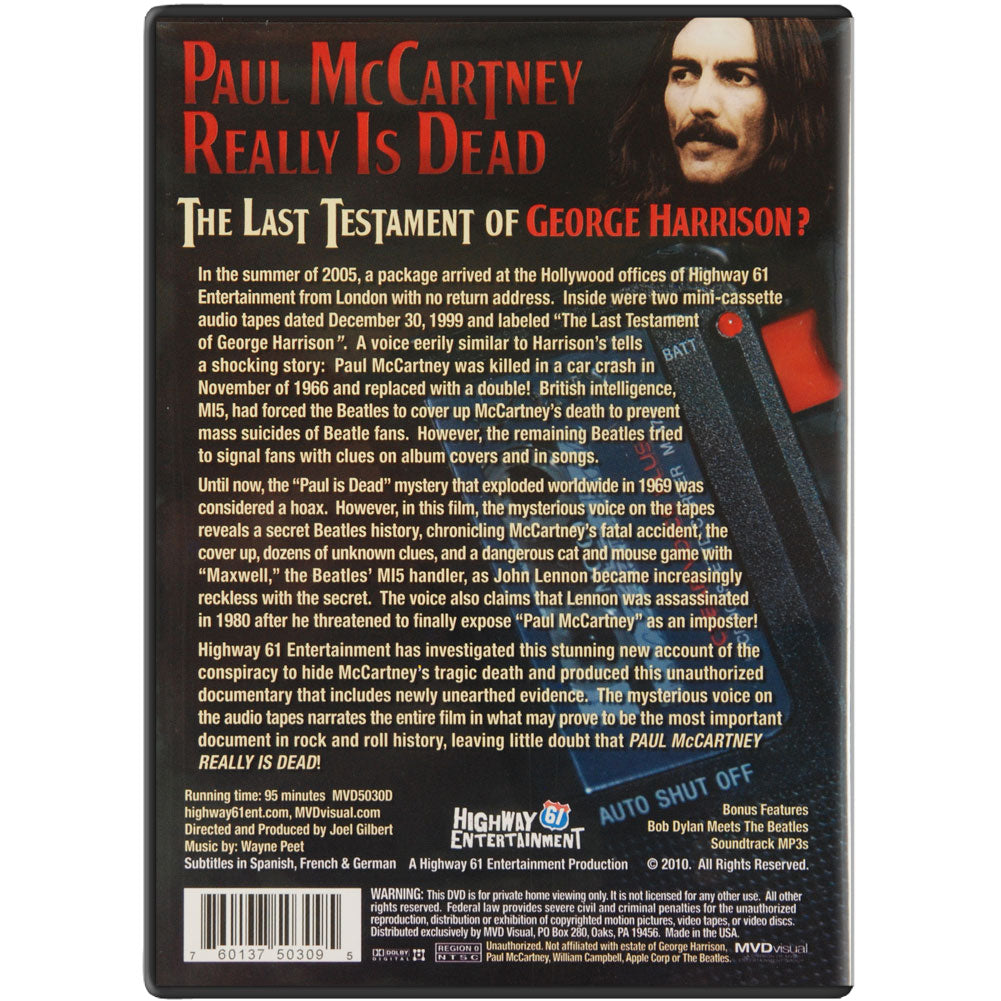 The Last Testament Of George Harrison? DVD