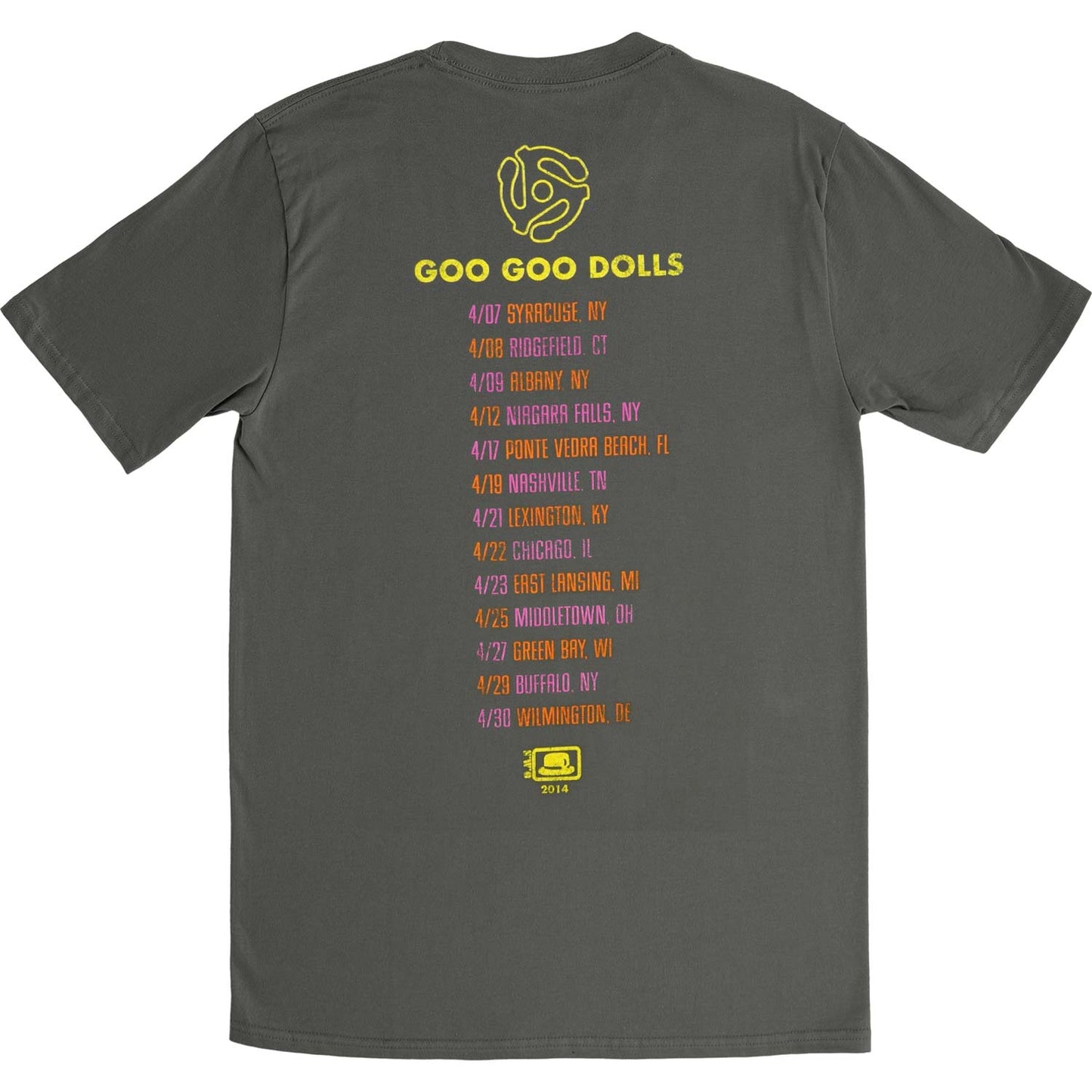 Distressed 45 2014 Tour Slim Fit T-shirt