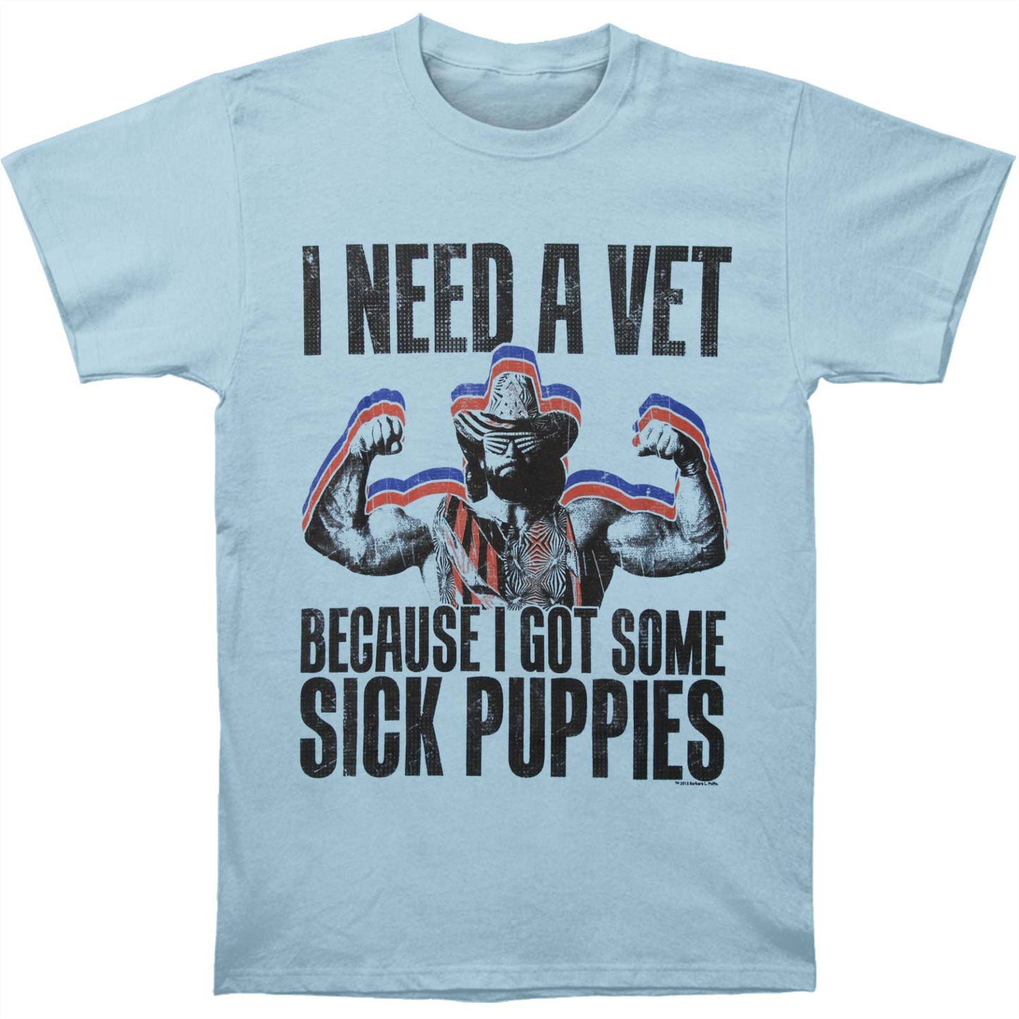 Macho Man Sick Puppies Slim Fit T-shirt
