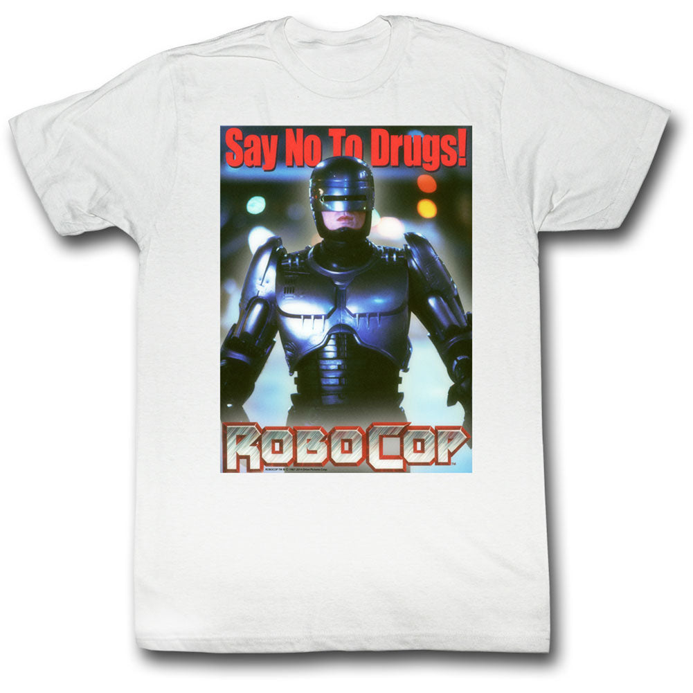 Robocop Just Say No Again Slim Fit T-shirt