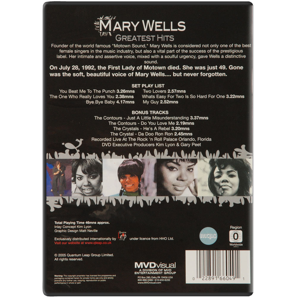 Mary Wells Greatest Hits DVD