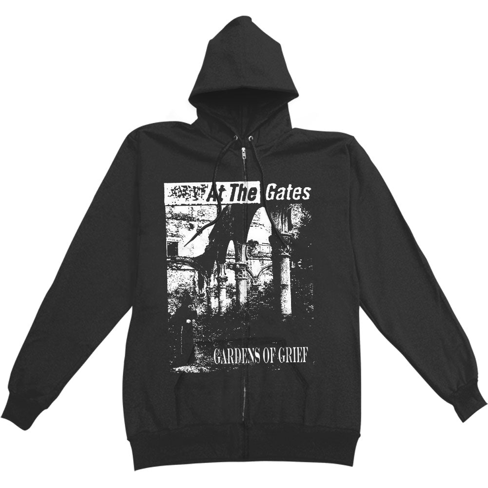 At The Gates Gardens Of Grief Zippered Hooded Sweatshirt