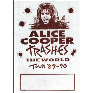 Alice Cooper Cloth Bakcstage Pass
