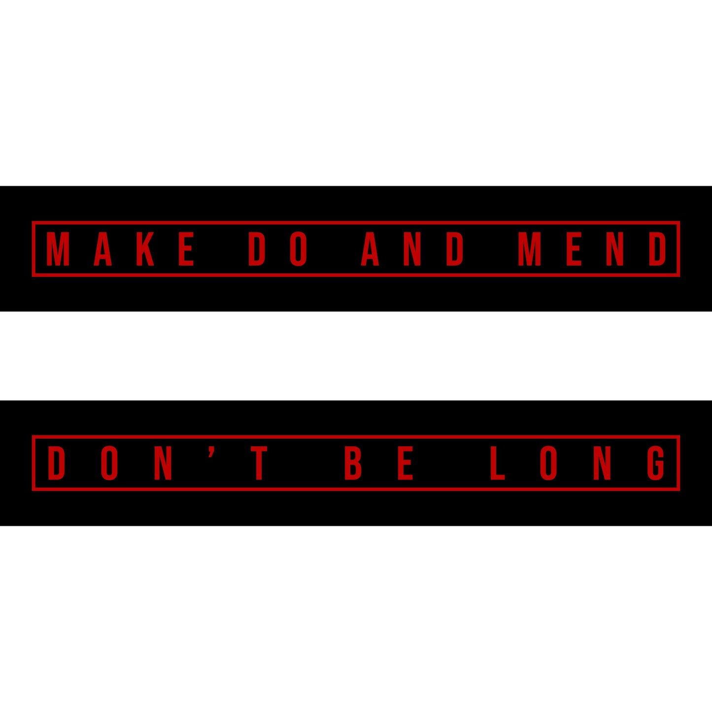 Don't Be Long Sticker Set