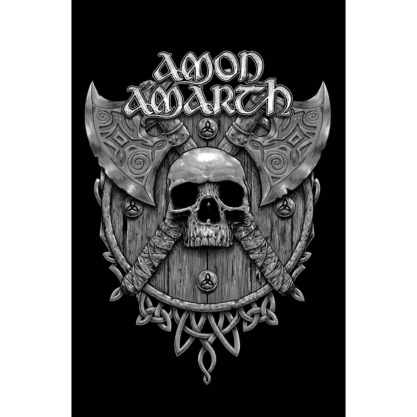 Skull & Axes Poster Flag