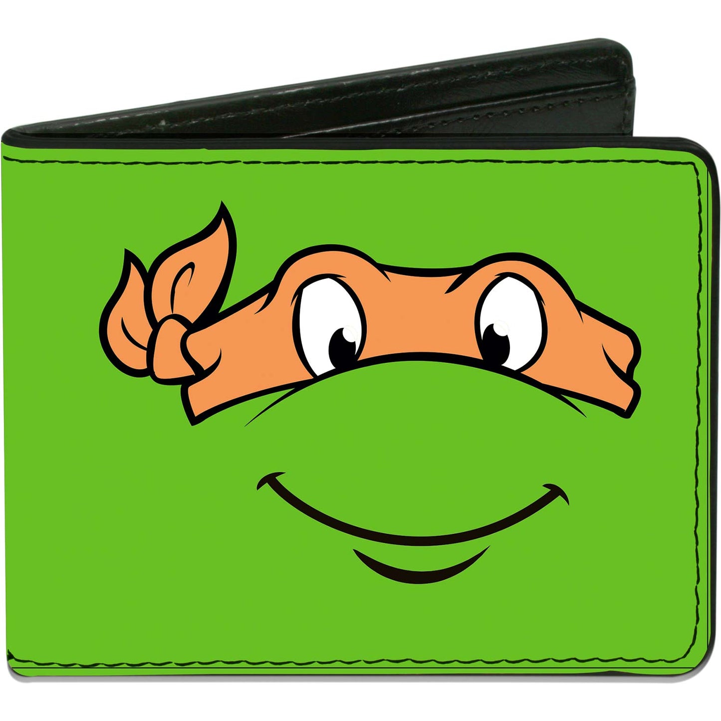 Classic Michaelangelo Face Close Up Green/Orange Bi-Fold