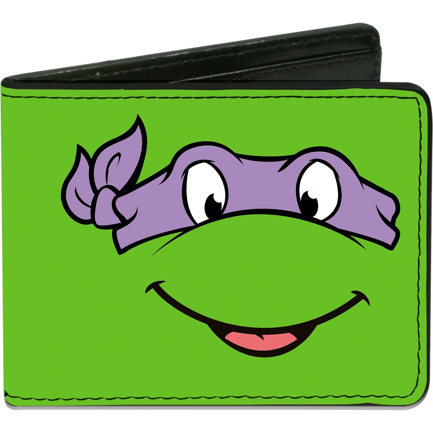 Classic Donatello Face Close Up Green/Purple Bi-Fold
