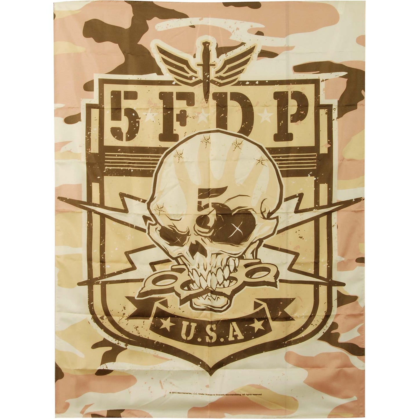Camo Skull Poster Flag