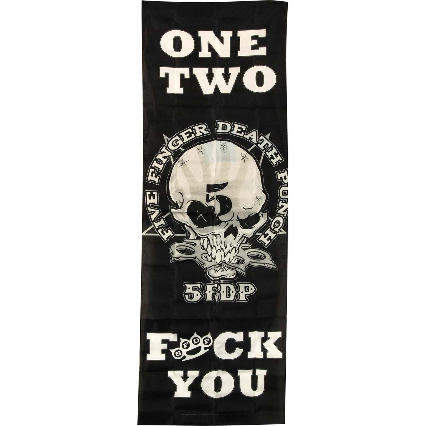 One Two FU Door Flag
