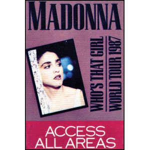 Madonna Laminated Backstage Pass
