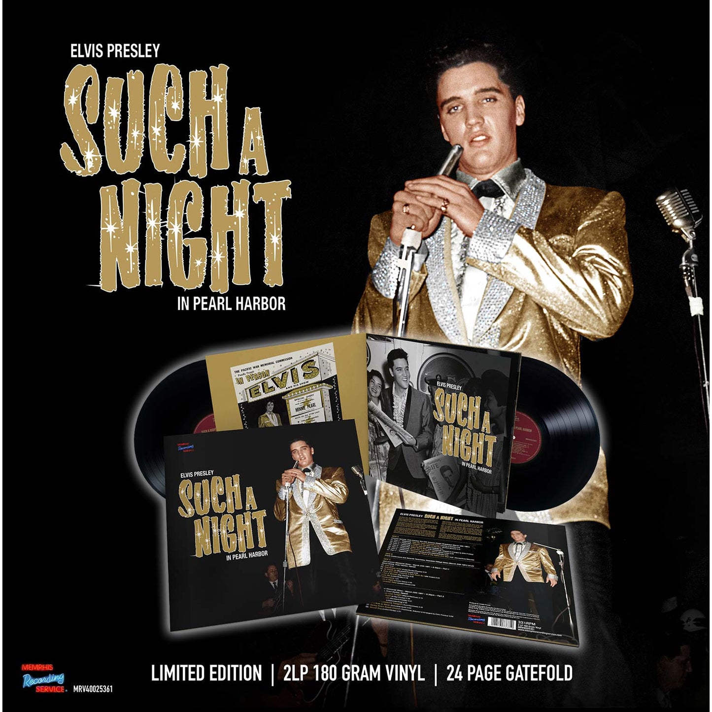 Elvis Presley Such A Night In Pearl Harbor (2lp + 24 Page Gatefold) Vinyl