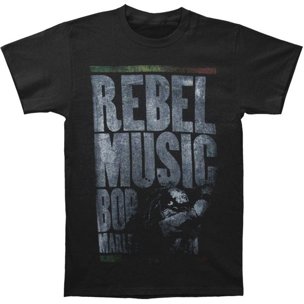 Rebel Music Distressed Slim Fit T-shirt