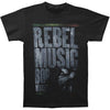 Rebel Music Distressed Slim Fit T-shirt