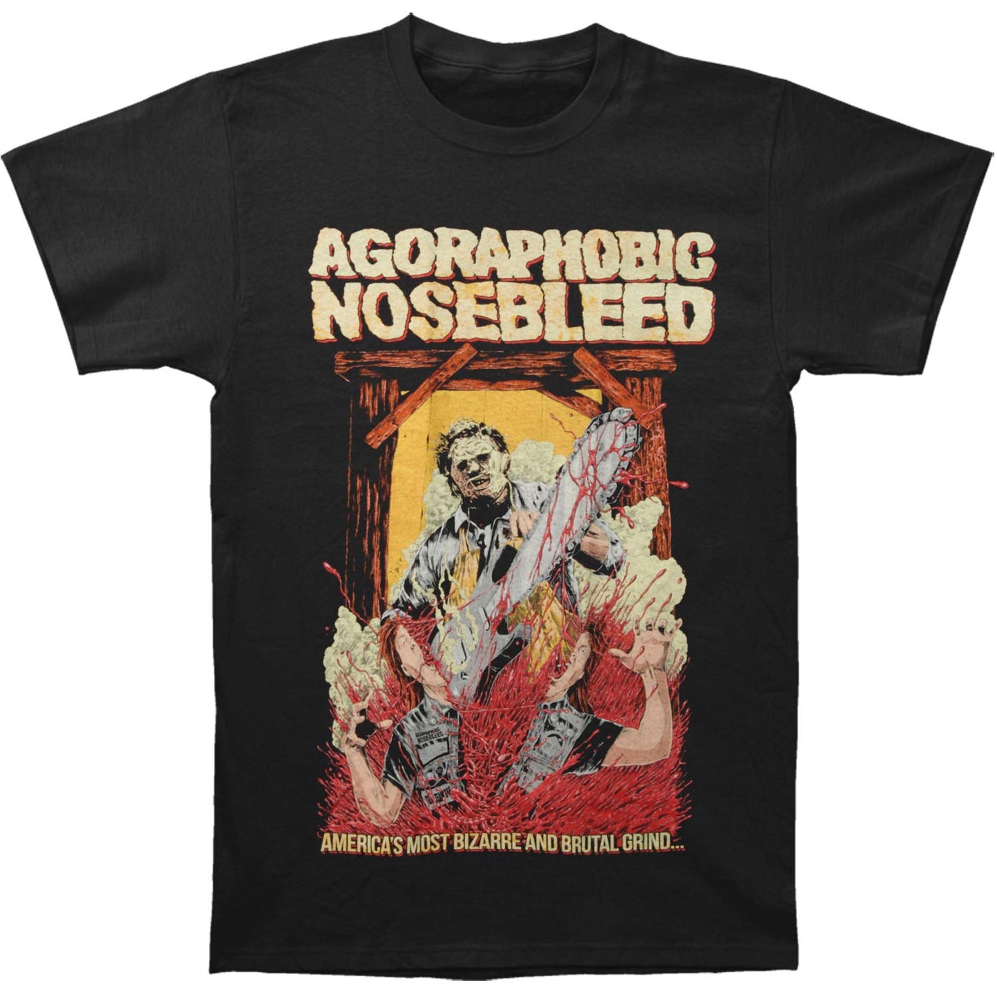 Agoraphobic Nosebleed Leatherface T-shirt